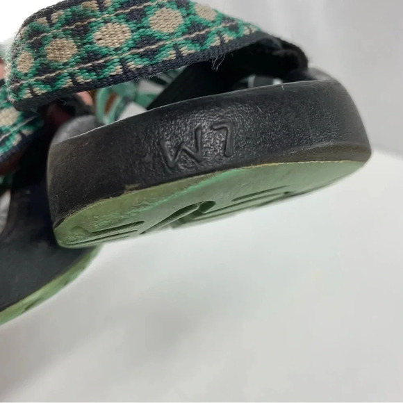 Chacos Womens 7 ZX/3 Classic Sport Sandals Chuckwalla Aqua Teal SEE ALL PICS. - Picture 6 of 6